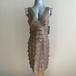 NWT London Times Shutter Pleat sheath dress - size 8